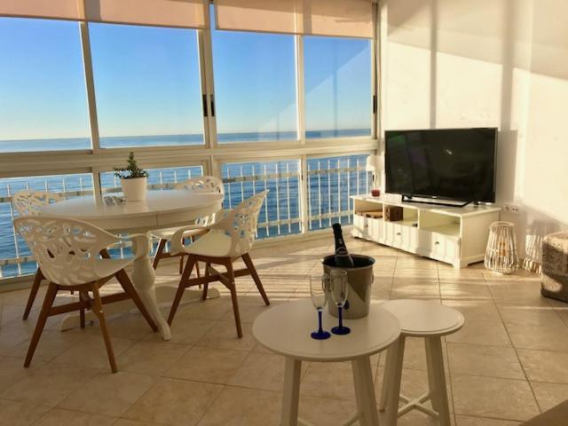 Los Fernandos, 1St Line Beachfront Poniente, 2 Bedroom Apartment Ocean Terrace Benidorm Ngoại thất bức ảnh
