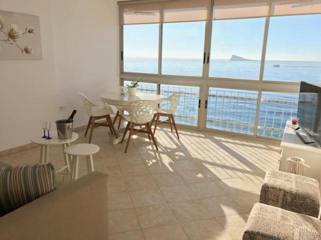 Los Fernandos, 1St Line Beachfront Poniente, 2 Bedroom Apartment Ocean Terrace Benidorm Ngoại thất bức ảnh
